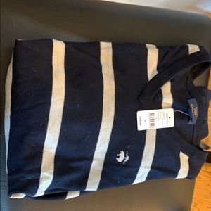 Brooks Brothers Extra Fine Merino Nvy Striped Sz M